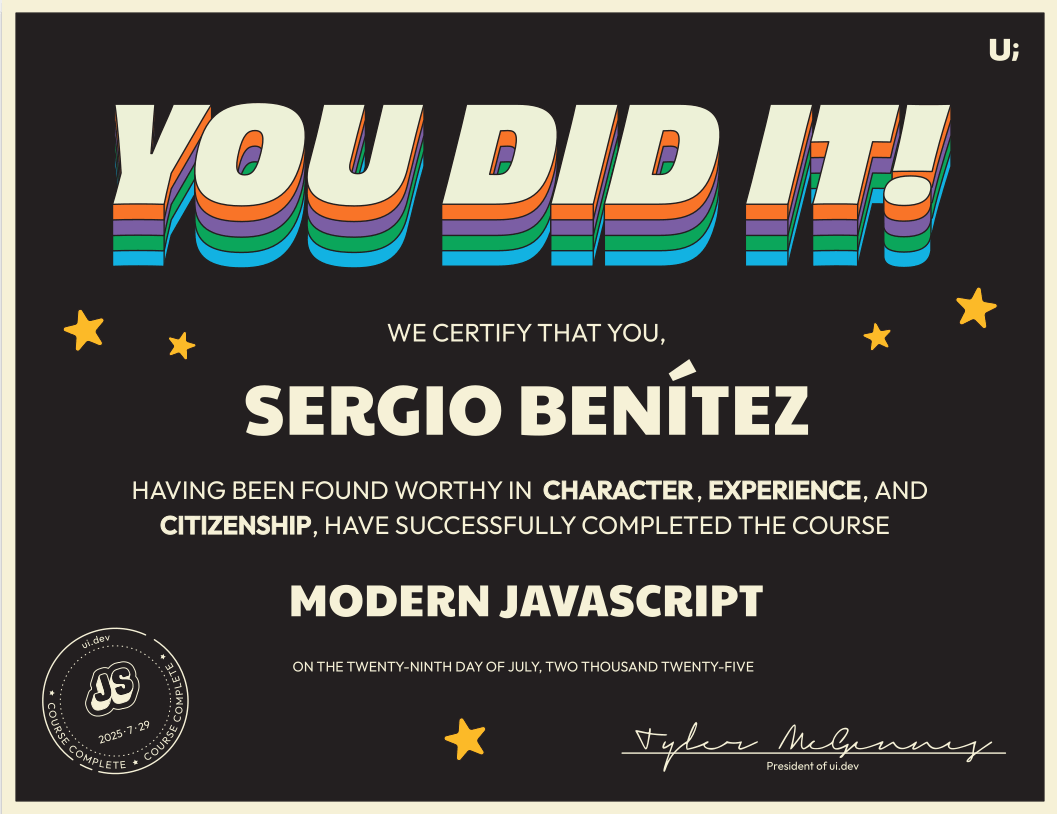 Modern JavaScript logo