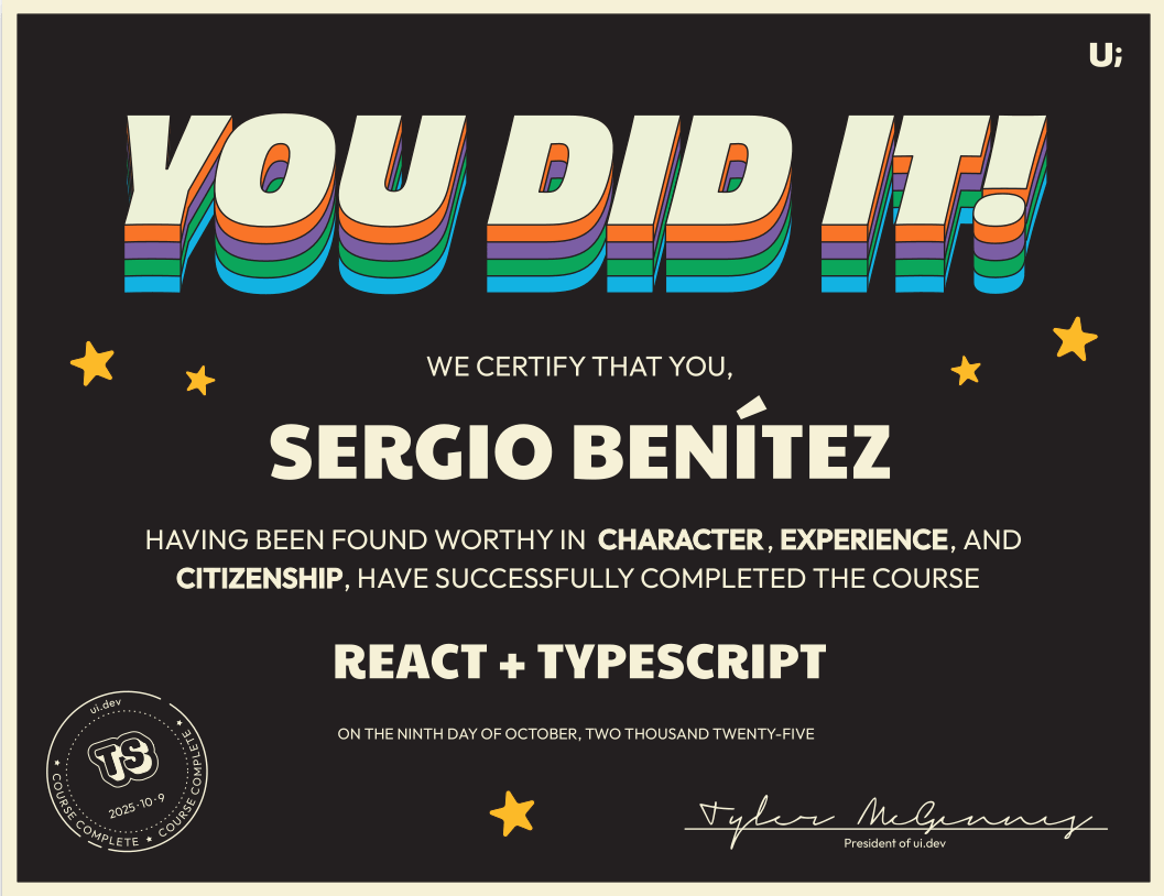 React + TypeScript logo
