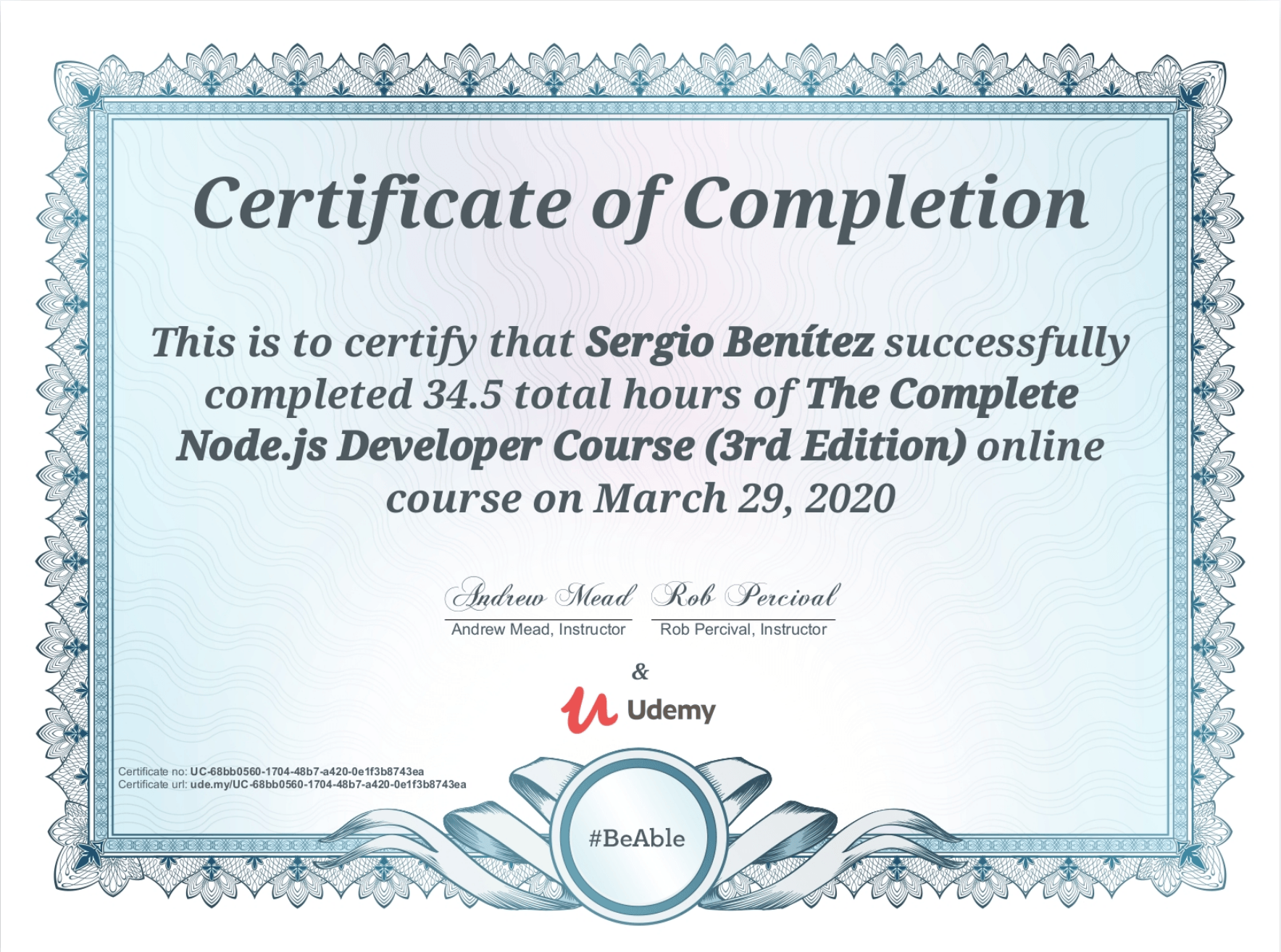 The Complete NodeJS Developer logo
